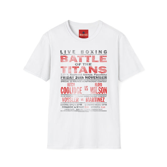 Battle of the Titans Boxing T‑Shirt — Vintage Fight Poster Tee