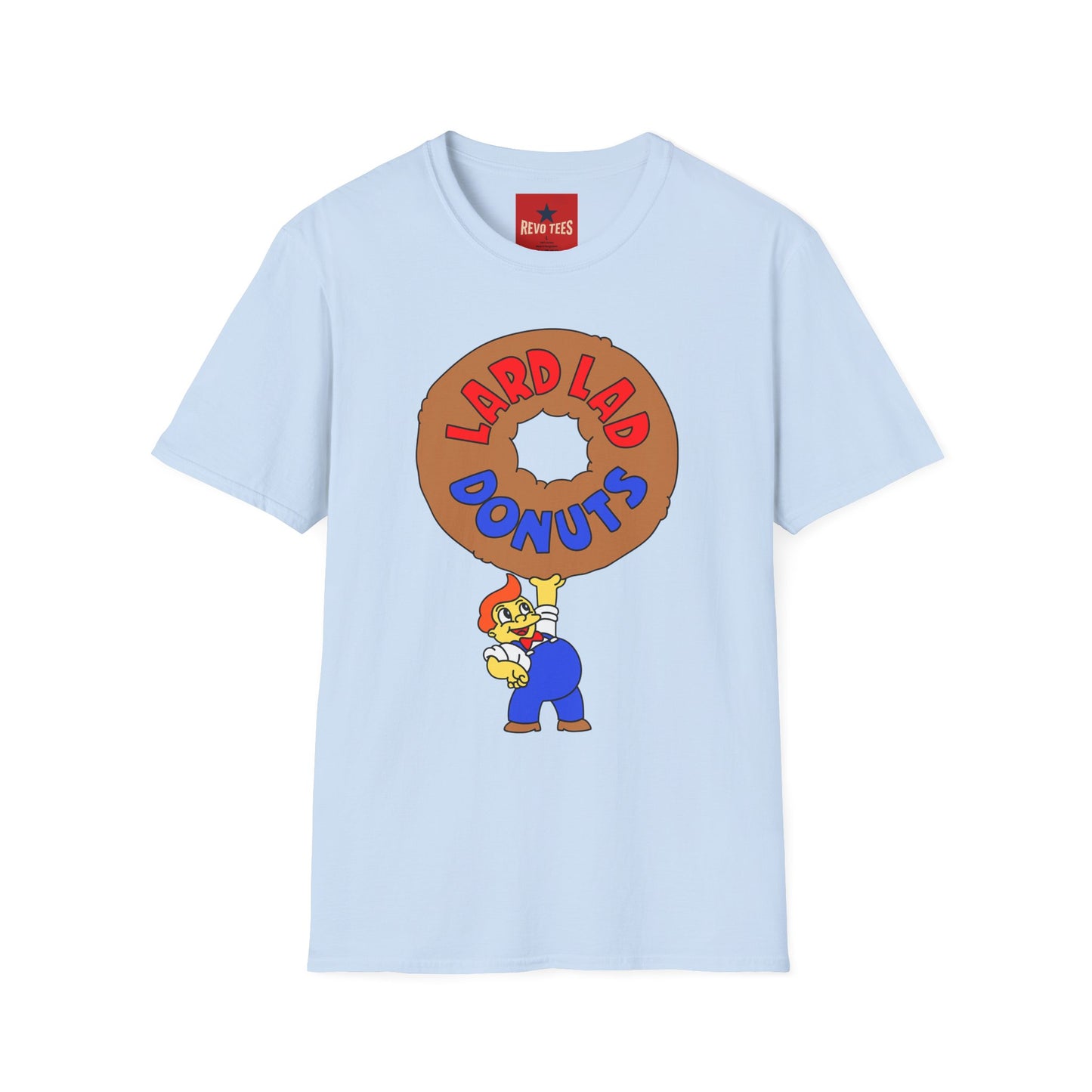 Donut Vintage Logo T‑Shirt — "Lard Lad Donuts" Cartoon Tee