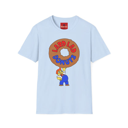 Donut Vintage Logo T‑Shirt — "Lard Lad Donuts" Cartoon Tee
