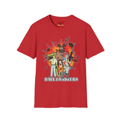 Cartoon Apocalypse T-Shirt — Retro Comic Crew with 'Built to Deliver' Design