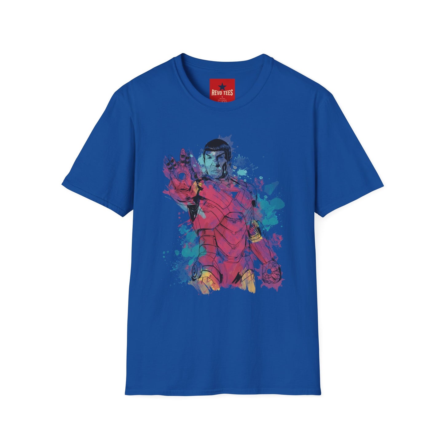 Retro Space Pilot T-Shirt — Watercolor Sci‑Fi Illustration