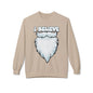 "I Believe" Santa Beard Holiday Crewneck Sweatshirt