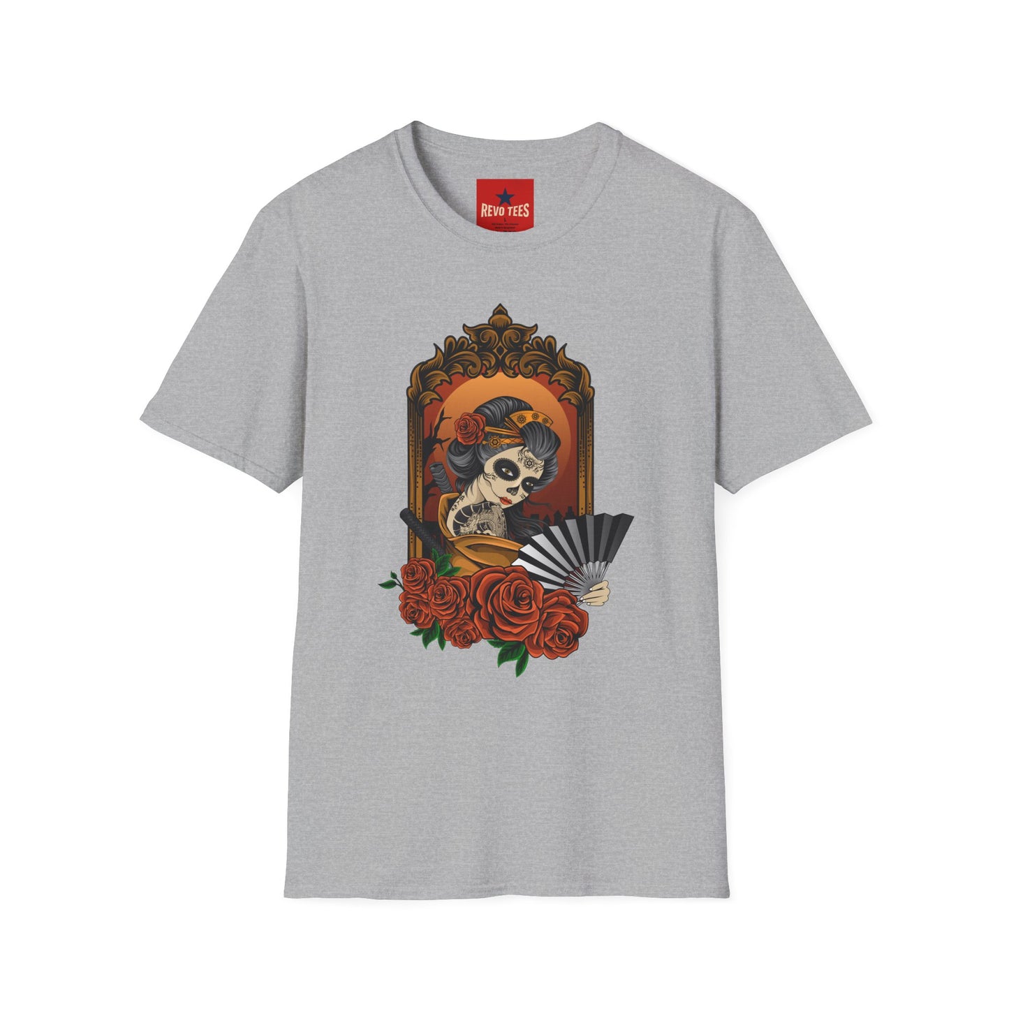 Day of the Dead Sugar Skull Tee — Vintage Floral Calavera T-Shirt