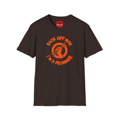 Back Off I'm A Drummer -  Softstyle T-Shirt