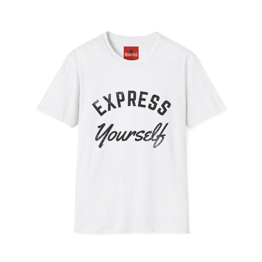 Revotees Express Yourself Casual Motivational Graphic T-Shirt