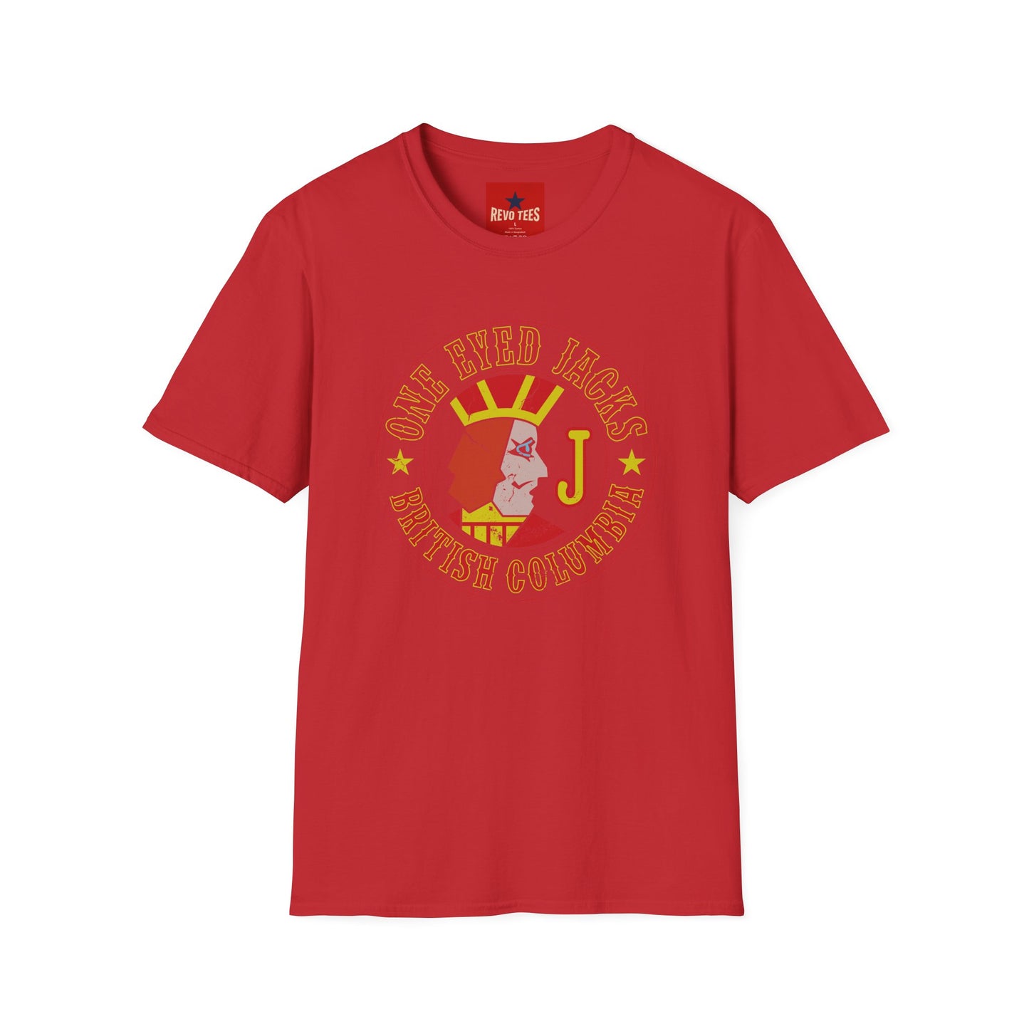 One Eyed Jacks British Columbia T-Shirt — Retro Casino Logo Tee