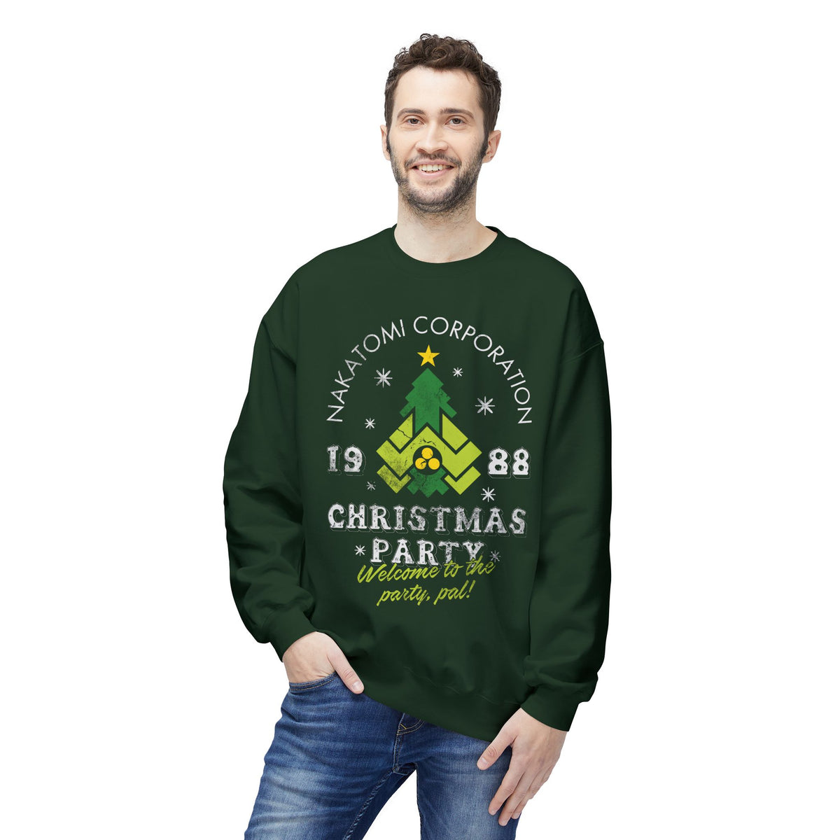 Die Hard 'Nakatomi Corporation 1988' Holiday Crewneck Christmas Party Sweatshirt