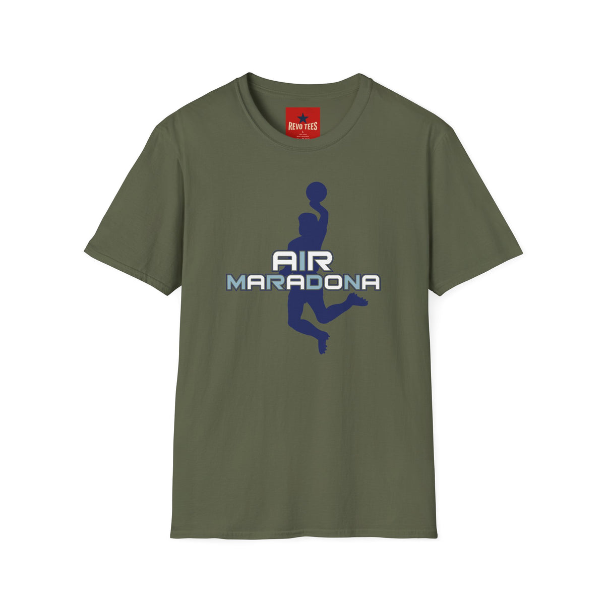 Revotees Air Maradona Retro Soccer Silhouette T-Shirt - alternate view 6