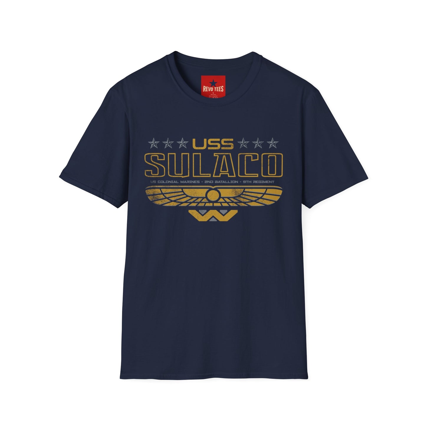 Sulaco USS T‑Shirt — Retro Sci‑Fi Starship Crew Tee