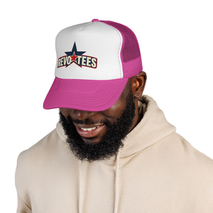 Revotees Star Logo Trucker Cap - Vintage Patriotic Mesh Hat