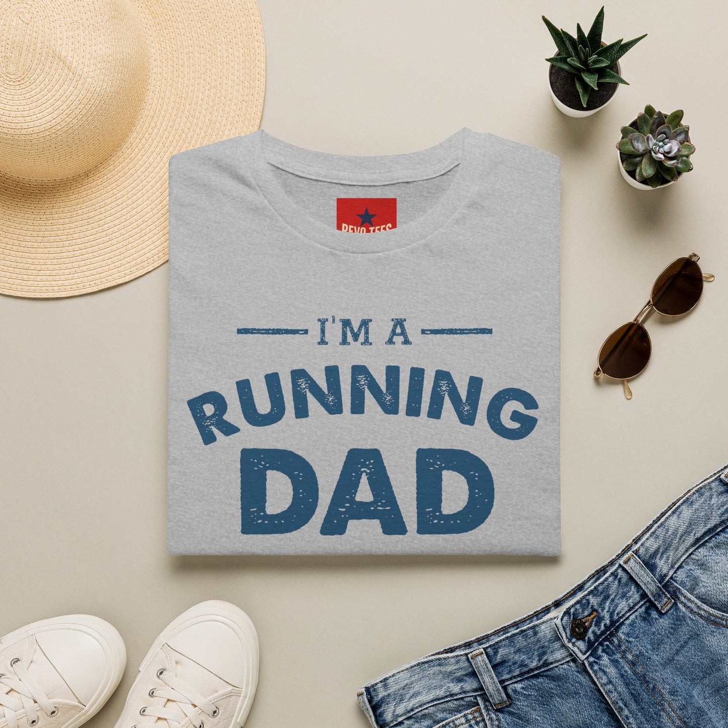 Running Dad T-Shirt — "I’m a Running Dad" Funny Athletic Father’s Tee