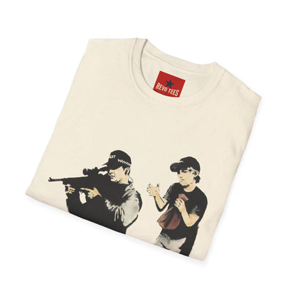 Banksy Sniper Graphic T-Shirt