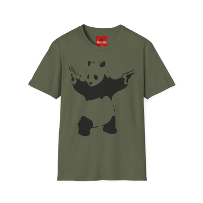 Banksy Panda Bat T-Shirt — Cute Gothic Panda Graphic Tee