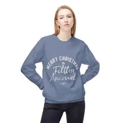Merry Christmas Ya Filthy Animal Crewneck Sweatshirt