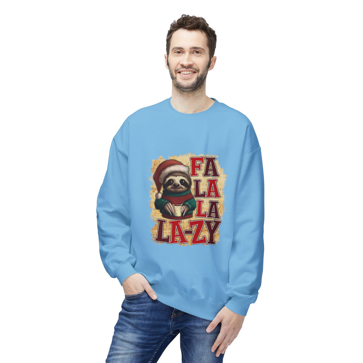 Fa La La La-Zy Sloth Christmas Sweatshirt
