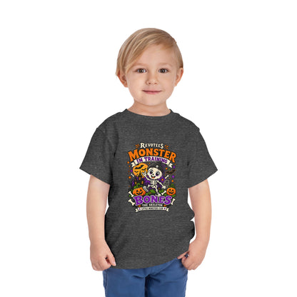 REVOTEES Toddler Tee — "Monster in Training" Cute Skeleton Halloween Shirt