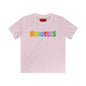 Kids Tee — Colorful 'REVOTEES' Bubble Letter Shirt for Children