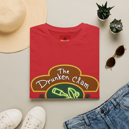 T-Shirt — The Drunken Clam Providence RI Vintage Neon Bar Logo