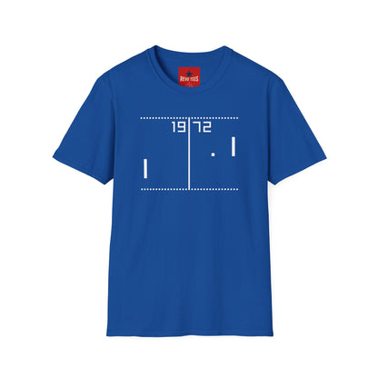 1972 Retro Pong T-Shirt — Vintage Arcade Video Game Tee