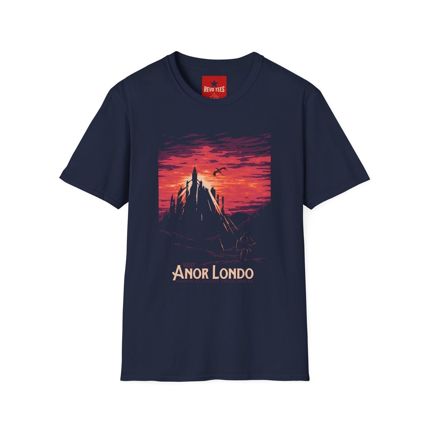 T-Shirt — 'Anor Londo' Sunset Castle Graphic Tee