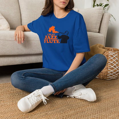 I Play Jazz Flute - Anchor Man - Unisex Softstyle T-Shirt
