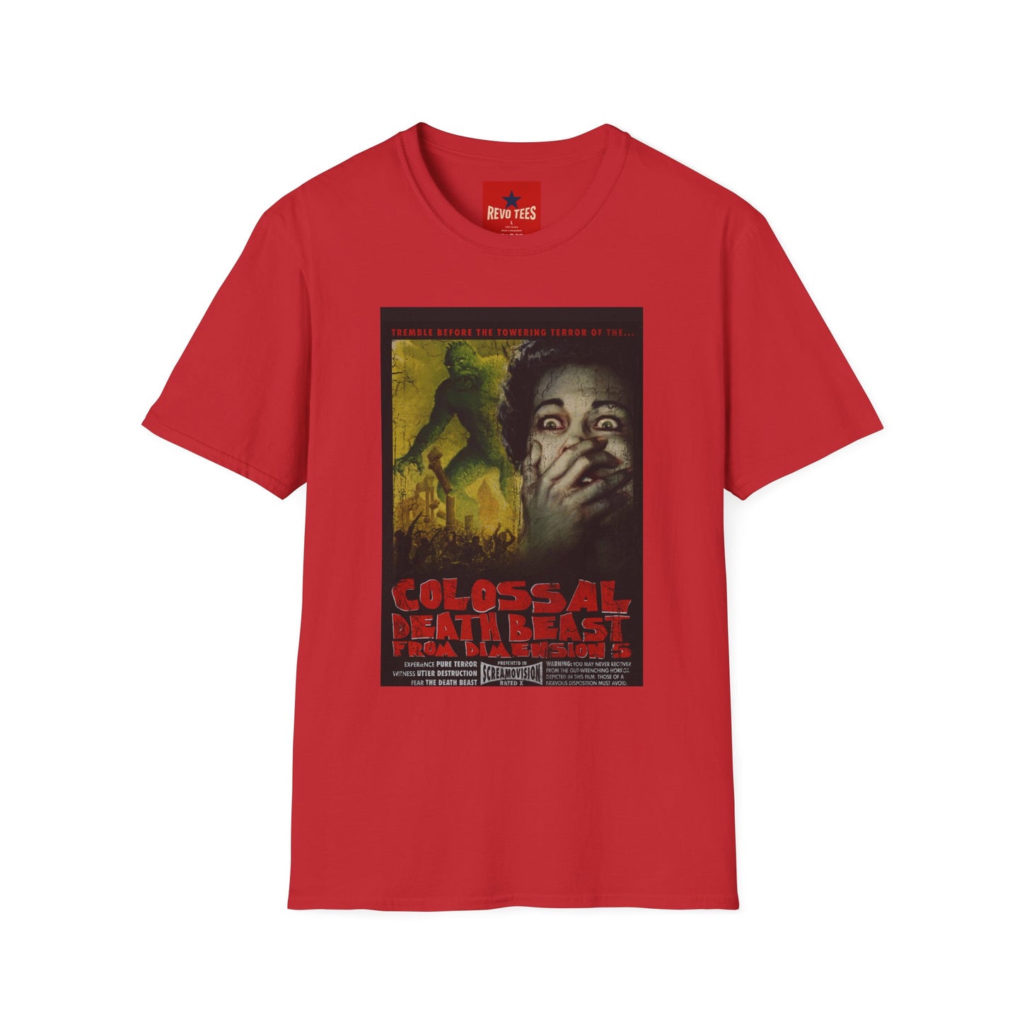 Horror Movie Poster T-Shirt — 'Colossal Man-Eater' Retro Sci‑Fi Graphic Tee