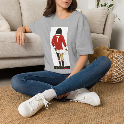Banksy George Best Soccer Player No.7 Graphic T-Shirt — Retro Football Jersey Illustration