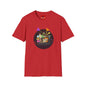 Retro Arcade Crew T‑Shirt — Colorful Gamer Character Graphic