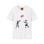 Banksy No More Games T-Shirt — Vintage Kids Throwing 'No More Games' Patch Graphic Tee