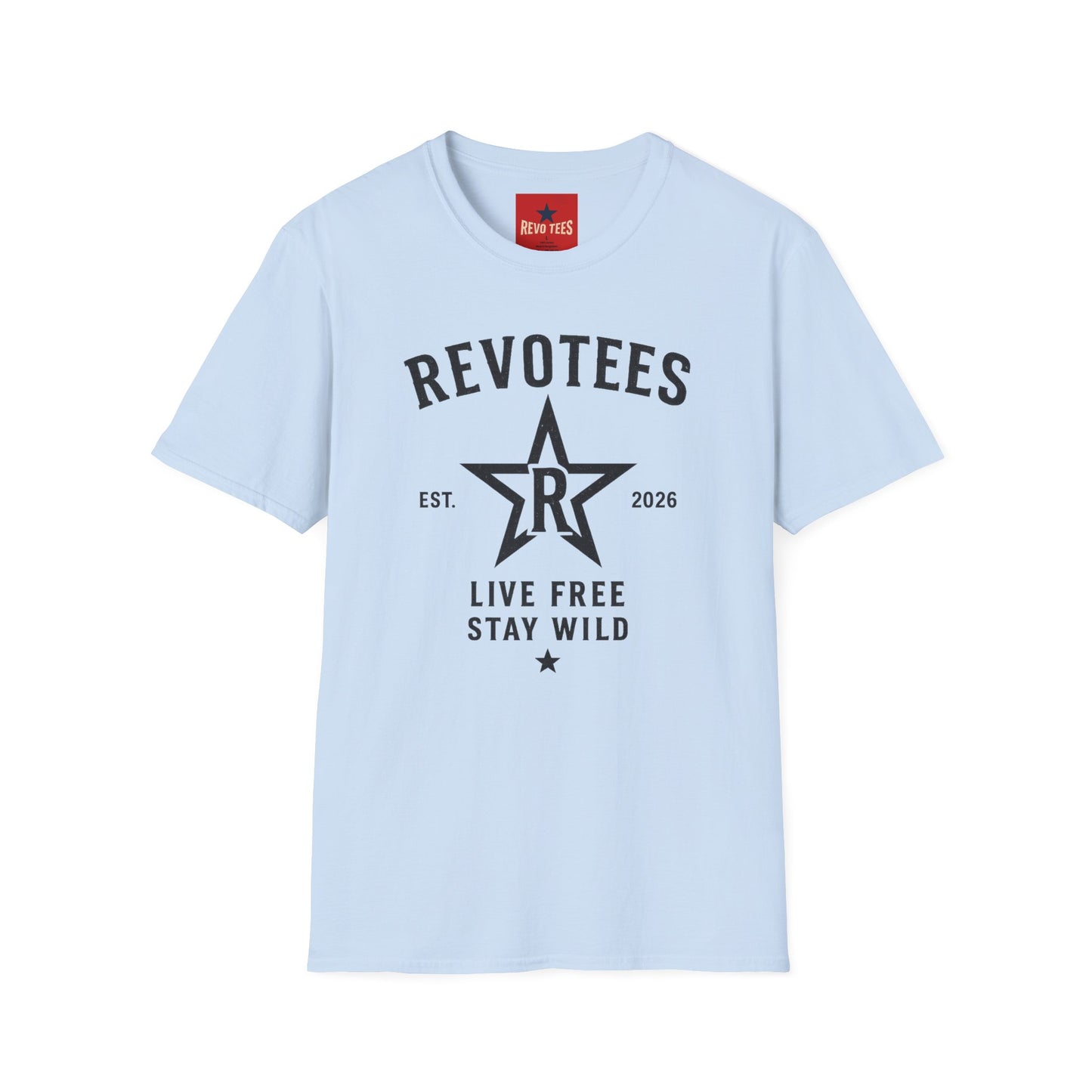 REVOTEES Graphic T-Shirt — "Revotees" Star Logo Tee (Est. 2026)
