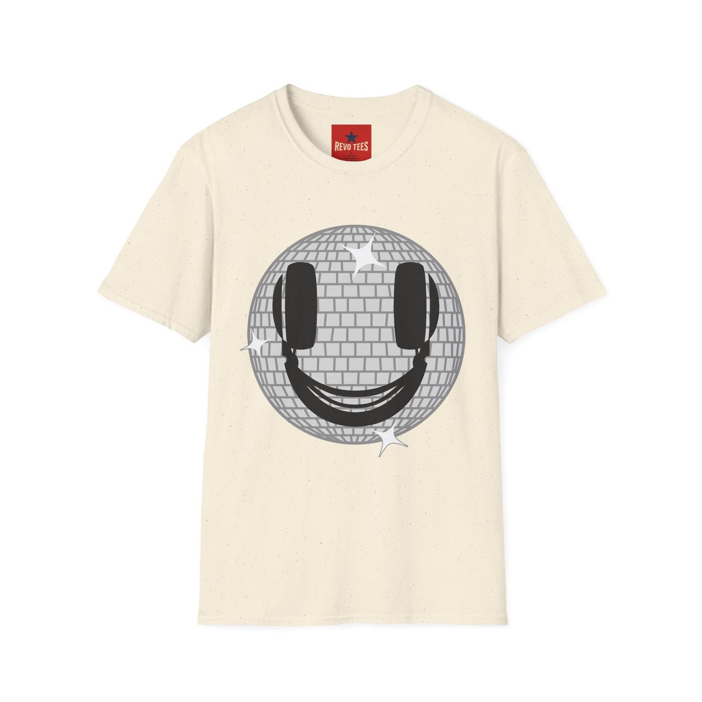 Smiling Disco Ball T-Shirt — Retro Dance Party Graphic Tee