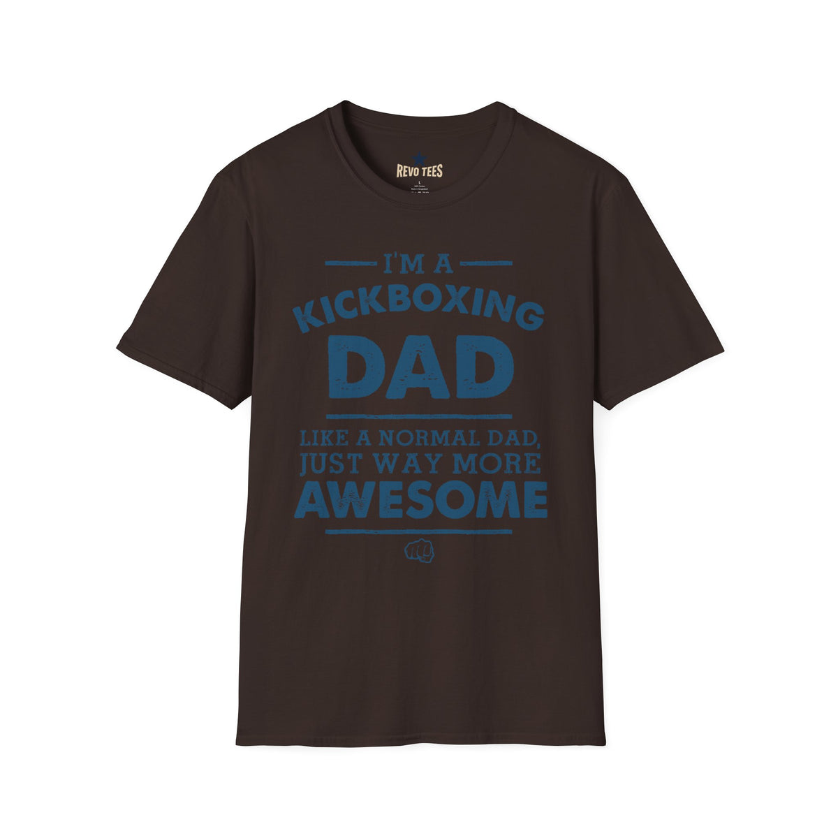 Revotees Kickboxing Dad Im a Kickboxing Dad Athletic Fathers Day T-Shirt - alternate view 4
