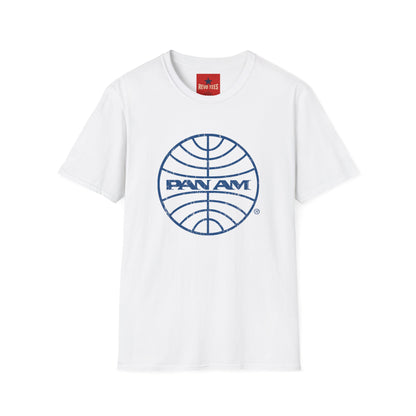 Pan Am Retro Logo T-Shirt — Vintage Airline Travel Tee