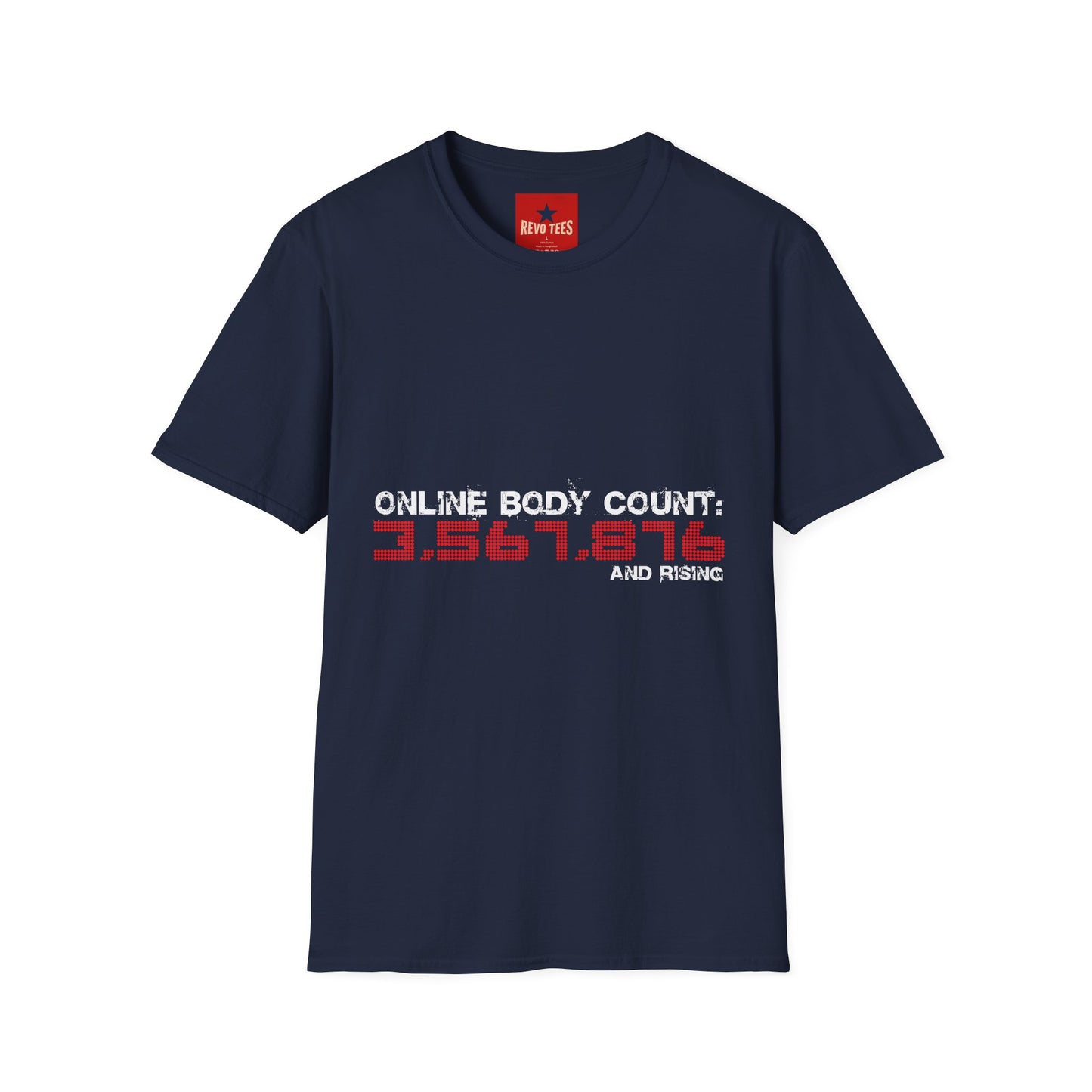 Online Body Count - Unisex Softstyle T-Shirt
