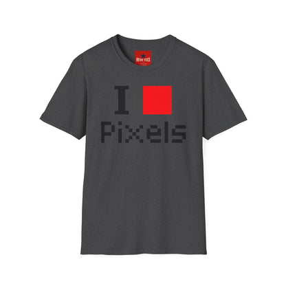 Pixels Lover T‑Shirt — I [Red Square] Pixels Retro Gamer Tee