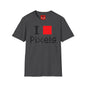 Pixels Lover T‑Shirt — I [Red Square] Pixels Retro Gamer Tee
