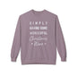 Christmas Wine Sweatshirt - "Simply Having Some Wonderful Christmas Wine" Holiday Crewneck