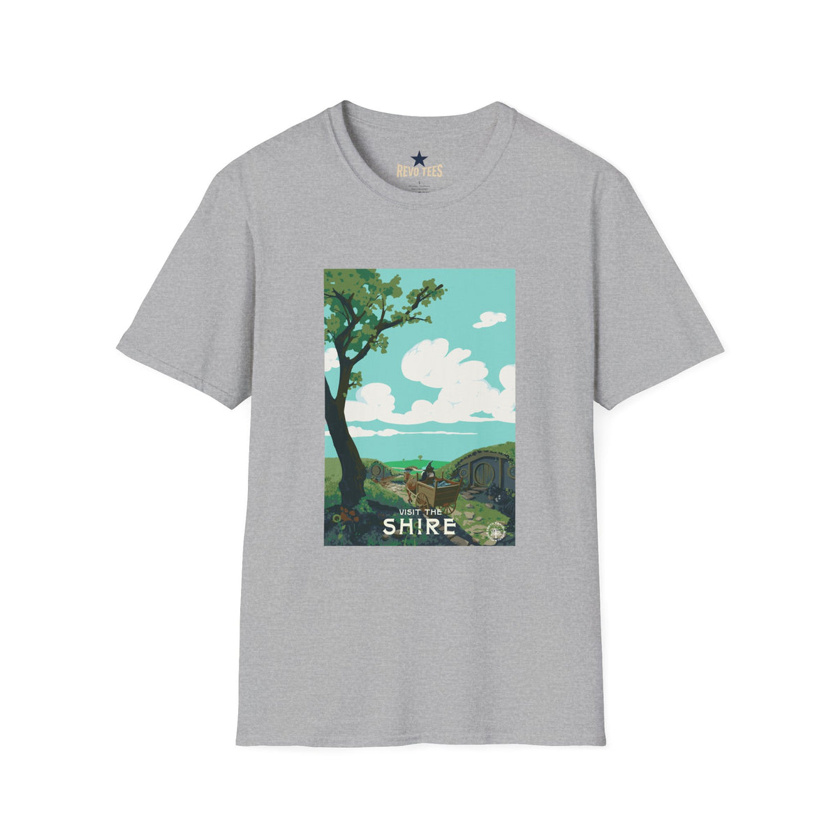 Revotees Lord of the Rings the Shires Unisex Softstyle T-Shirt - alternate view 3