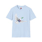 Revotees Banksys Dove of Peace Flying Dove with Olive Branch Earth Heart Graphic T-Shirt - alternate view 8