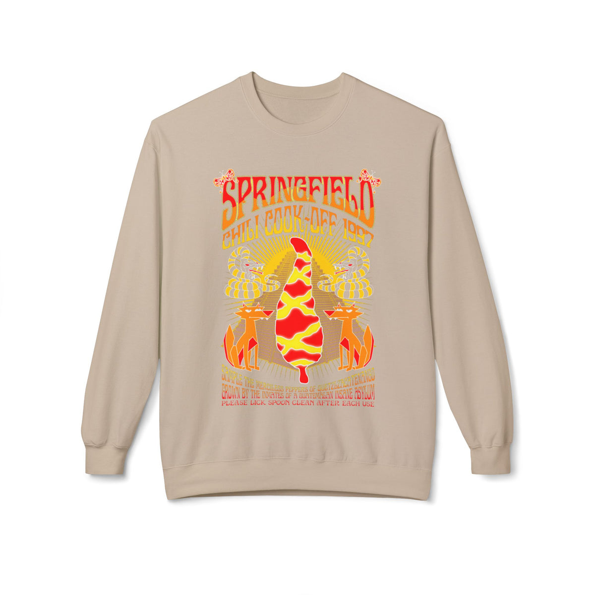 Chili Cook-Off Crewneck Sweatshirt — Springfield Chili Festival Graphic