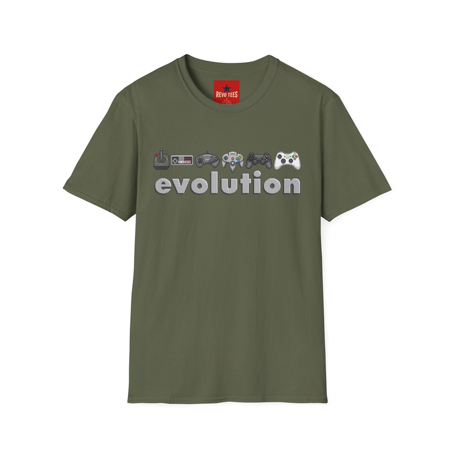 Video Game Controller Evolution T-Shirt — Retro to Modern Gamer Tee