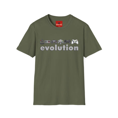 Video Game Controller Evolution T-Shirt — Retro to Modern Gamer Tee