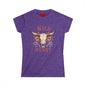 Wild at Heart Tee — Floral Longhorn Skull Women's T-Shirt