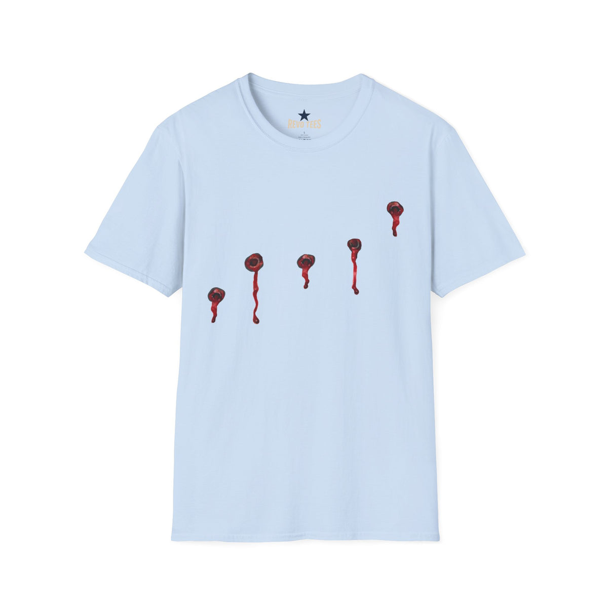 Revotees Minimal Red Drip Eyeballs Graphic T-Shirt - alternate view 8