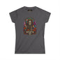 Day of the Dead "Death" Skull Tee — Women's Gothic Floral Graphic Shirt