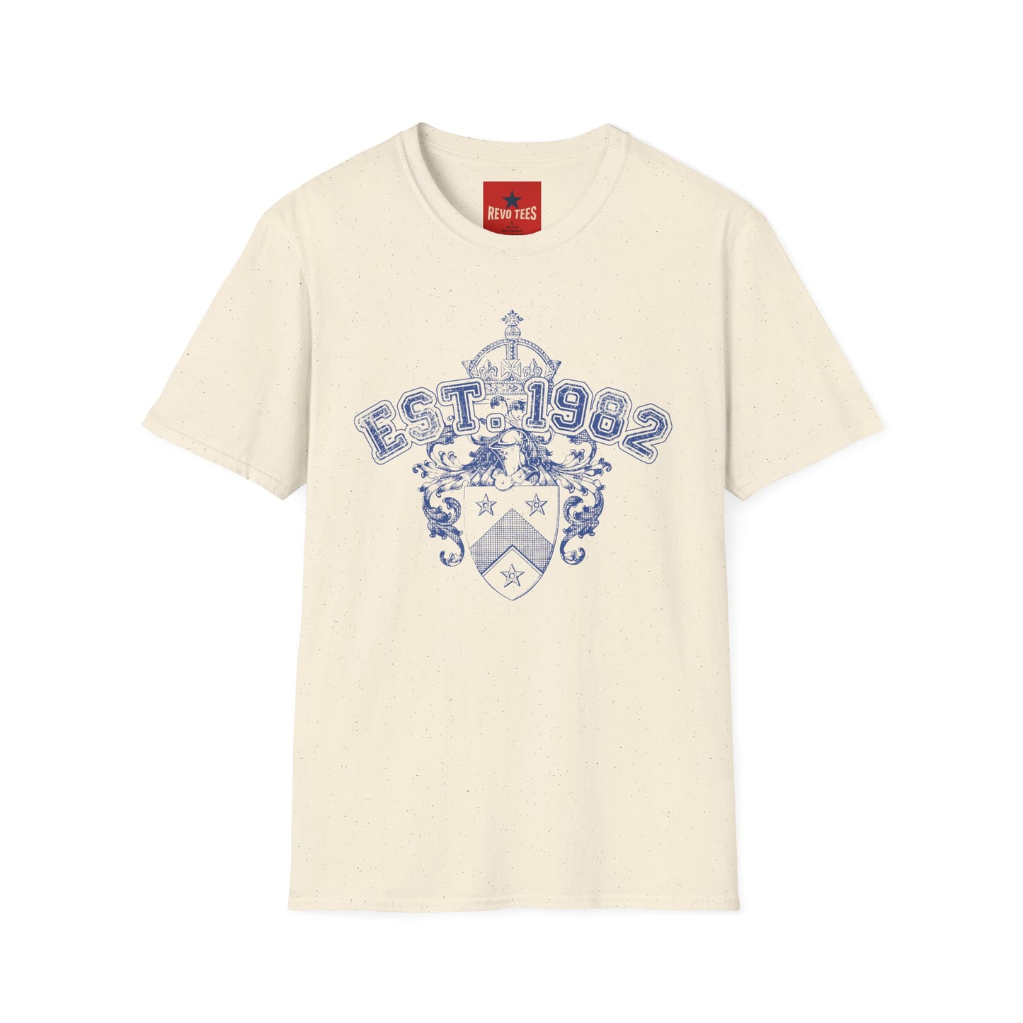 EST. 1982 Crest T‑Shirt — Vintage Heraldic Graphic Tee