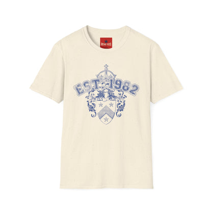 EST. 1982 Crest T‑Shirt — Vintage Heraldic Graphic Tee