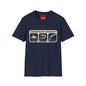 Archaeology Checklist T-Shirt — Fedora, Bullwhip & Revolver Graphic Tee