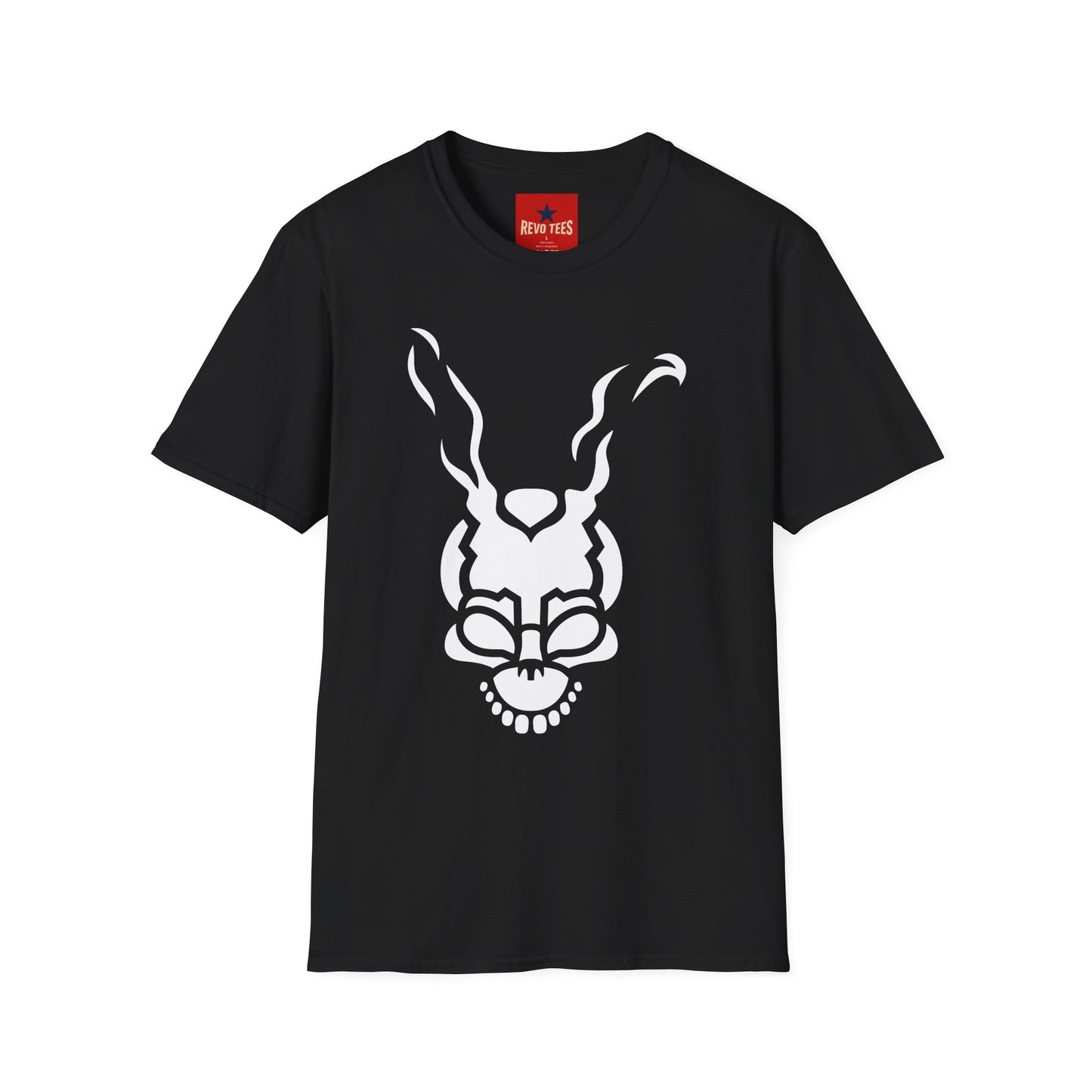 Frank Rabbit Skull T-Shirt — Surreal Horror Bunny Graphic Tee