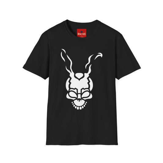 Frank Rabbit Skull T-Shirt — Surreal Horror Bunny Graphic Tee